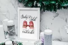 Baby It's Cold Outside, Winter Design PNG Digital Download Product Image 8