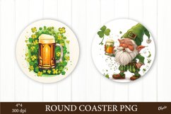 Round Coaster Bundle PNG. St Patricks Day Sublimation PNG Product Image 4