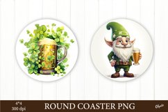 Round Coaster Bundle PNG. St Patricks Day Sublimation PNG Product Image 6