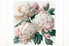 3D Peony Tumbler. Flowers Tumbler Sublimation Wrap. Product Image 2