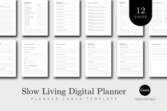 Slow Living Digital Planner Template Product Image 1
