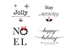 Christmas Porch Sign Bundle. Christmas Door Signs. Round SVG Product Image 2