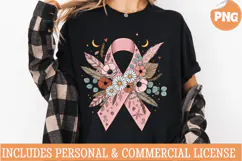 Breast Cancer PNG,Pink Breast Cancer Awarenes Sublimation Product Image 3