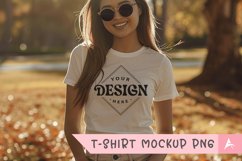 Gildan 5000 crewneck women light white color t-shirt mockup Product Image 1