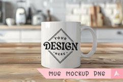 Coffee Mug Mockup Placed on a kitchen Product Image 1