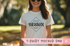Gildan 5000 crewneck women white color t-shirt mockup Product Image 1