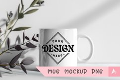Coffee Mug Mockup Placed on a Learn more Product Image 1