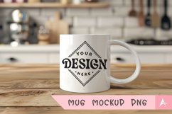 Coffee Mug Mockup Placed on a kitchen Product Image 1