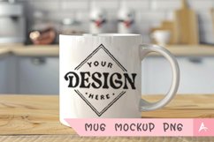 Coffee Mug Mockup Placed on a kitchen Product Image 1