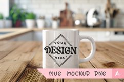 Coffee Mug Mockup Placed on a kitchen Product Image 1