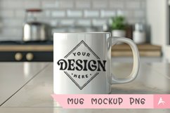 Coffee Mug Mockup Placed on a kitchen Product Image 1