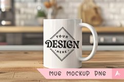 Coffee Mug Mockup Placed on a kitchen Product Image 1