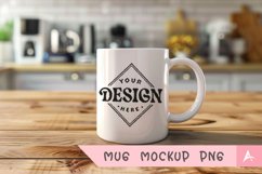 Coffee Mug Mockup Placed on a kitchen Product Image 1