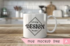 Coffee Mug Mockup Placed on a kitchen Product Image 1