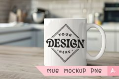 Coffee Mug Mockup Placed on a kitchen Product Image 1
