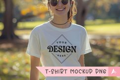 Gildan 5000 crewneck women white color t-shirt mockup Product Image 1
