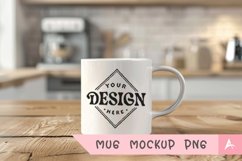 Coffee Mug Mockup Placed on a kitchen Product Image 1