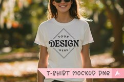 Gildan 5000 crewneck women white color t-shirt mockup Product Image 1