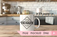 Coffee Mug Mockup Placed on a kitchen Product Image 1