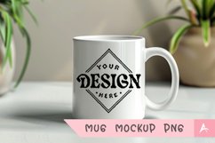 Coffee Mug Mockup Placed on a Learn more Product Image 1