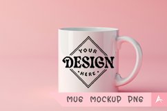 Coffee Mug Mockup Placed on a Learn more Product Image 1