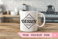 Coffee Mug Mockup Placed on a kitchen Product Image 1