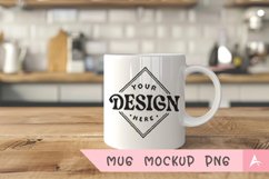 Coffee Mug Mockup Placed on a kitchen Product Image 1