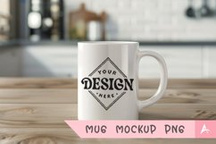 Coffee Mug Mockup Placed on a kitchen Product Image 1