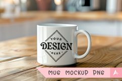 Coffee Mug Mockup Placed on a kitchen Product Image 1
