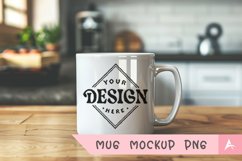 Coffee Mug Mockup Placed on a kitchen Product Image 1