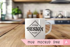 Coffee Mug Mockup Placed on a kitchen Product Image 1