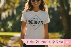 Gildan 5000 crewneck women light white color t-shirt mockup Product Image 1
