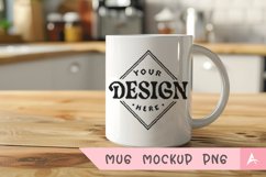 Coffee Mug Mockup Placed on a kitchen Product Image 1