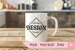 Coffee Mug Mockup Placed on a kitchen Product Image 1