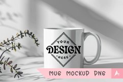 Coffee Mug Mockup Placed on a Learn more Product Image 1