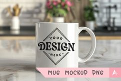 Coffee Mug Mockup Placed on a kitchen Product Image 1