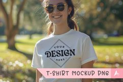 Gildan 5000 crewneck women light white color t-shirt mockup Product Image 1