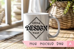 Coffee Mug Mockup Placed on a Learn more Product Image 1