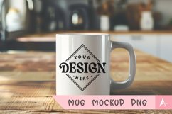Coffee Mug Mockup Placed on a kitchen Product Image 1