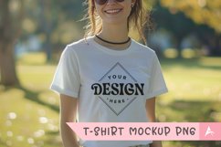 Gildan 5000 crewneck women white color t-shirt mockup Product Image 1