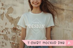 Gildan 5000 crewneck women light white color t-shirt mockup Product Image 1