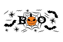 Halloween Can Glass SVG. Pumpkin Jack O&#039;lantern SVG, PNG Product Image 11