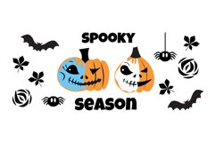 Halloween Can Glass SVG. Pumpkin Jack O&#039;lantern SVG, PNG Product Image 6