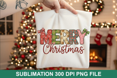 Merry Christmas Sublimation - Christmas PNG Design Product Image 1