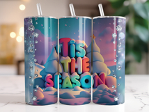 3D Christmas 20 oz Skinny Tumbler Mega Bundle Product Image 2