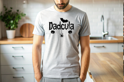 Dadcula Daddy Vampire Halloween Spooky Bat Spider PNG SVG Product Image 5