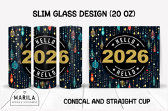 MEGA BUNDLE 56 Christmas &amp; New Year 2026 Skinny Tumbler Wrap Product Image 3