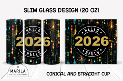 MEGA BUNDLE 56 Christmas &amp; New Year 2026 Skinny Tumbler Wrap Product Image 6