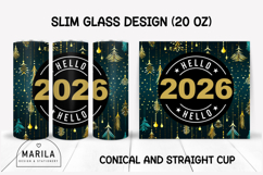 MEGA BUNDLE 56 Christmas &amp; New Year 2026 Skinny Tumbler Wrap Product Image 8