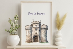 Vive La France Bastille Fortress Patriotic Sublimation Product Image 2